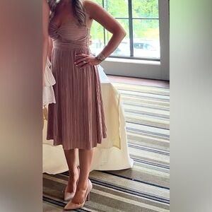 Size small dress from forever 21 rose gold champagne color